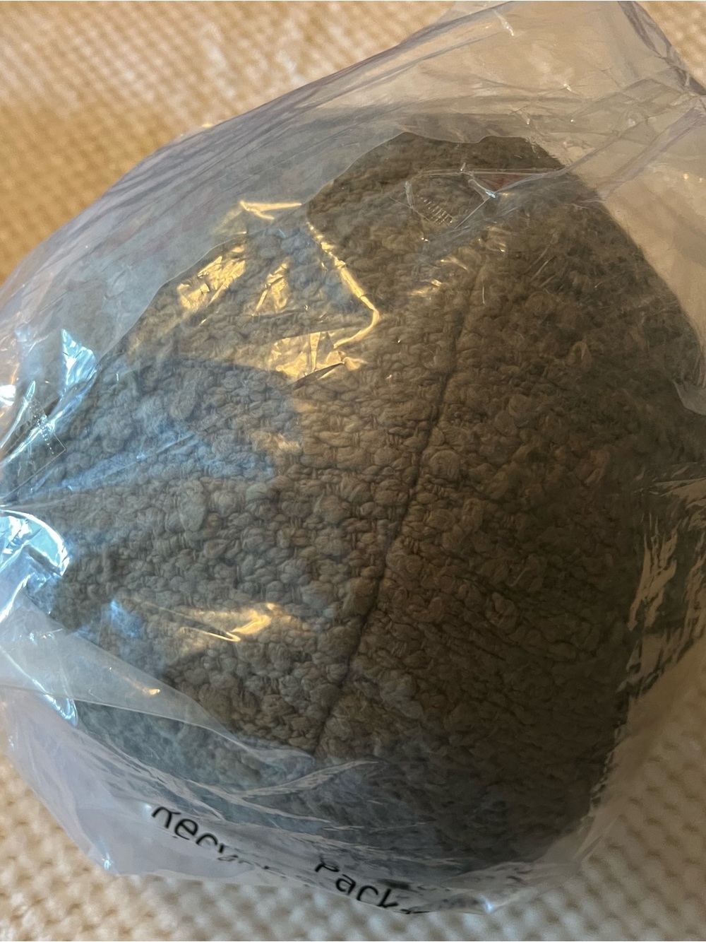 Threshold Modern Round Green Textured Pillow - Picture 5 of 5